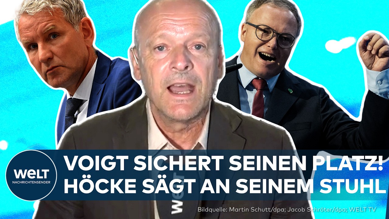 ERFOLG IN ERFURT: Trotz Doktortitel-Affäre – Voigt weiter CDU-Parteichef! Höcke sägt an seinem Stuhl