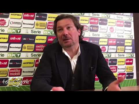 Brescia - Crotone 2-0: le parole di Stroppa in sala stampa