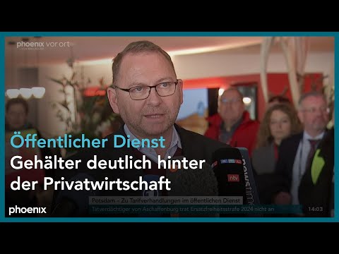 Frank Werneke und Nancy Faeser zu Tarifverhandlungen im öffentlichen Dienst am 24.01.25