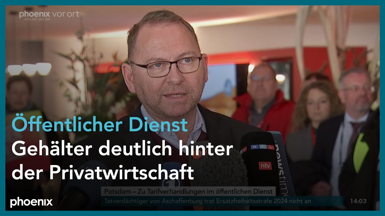 Frank Werneke und Nancy Faeser zu Tarifverhandlungen im öffentlichen Dienst am 24.01.25