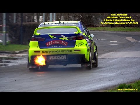 Artur Rowniatka -Mitsubishi Lancer Evo X- 2 Runda KWC Królewski Winter Cup Służewiec 02-02-2020