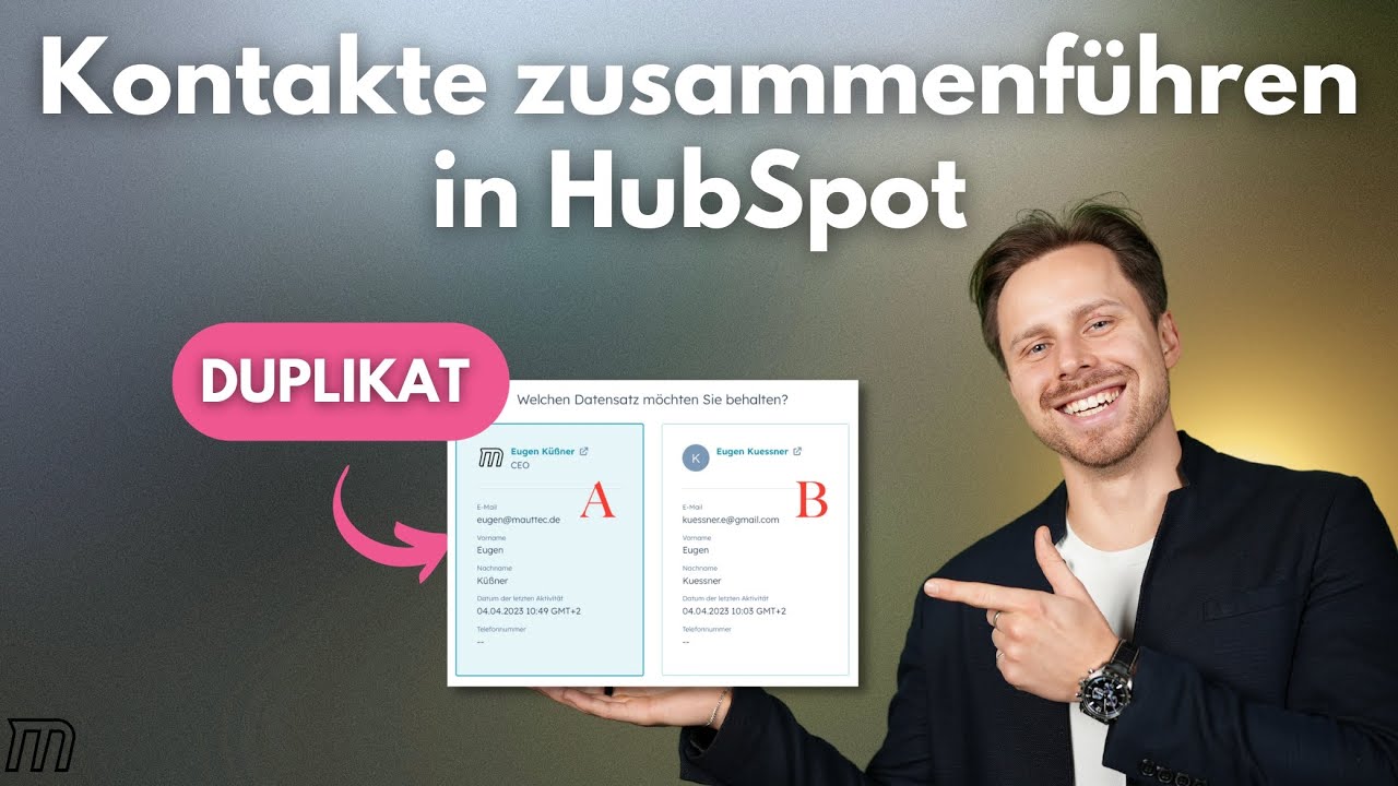 HubSpot Duplikate finden und zusammenführen