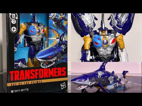 How to transform age of the primes Sky-byte. Transformers generations voyager class figure