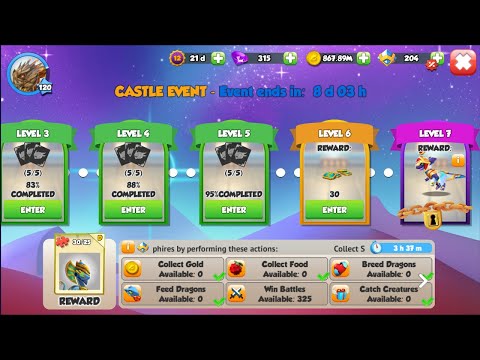 Begin Castle Level 6 Chrono Apep and Chrono Isis Dragon | Divine Events | Dragon Mania Legends