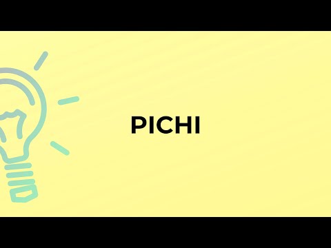 What is the meaning of the word PICHI?
