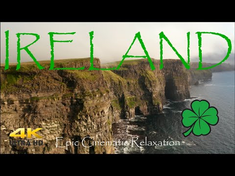 Flying Over Ireland in 4K - Beautiful Relaxing Music by Epic Cinematic Relaxation Film