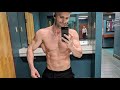 little posing practice after working out chest men's physique/bodybuilding