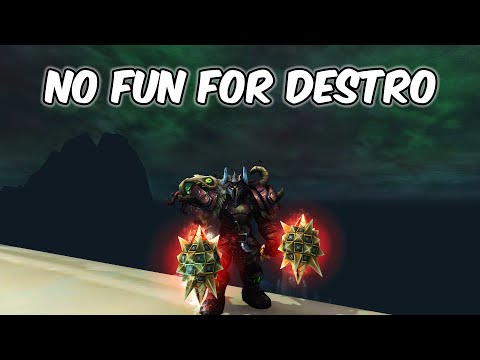 NO FUN FOR DESTRO - Fury Warrior PvP - WoW BFA 8.3