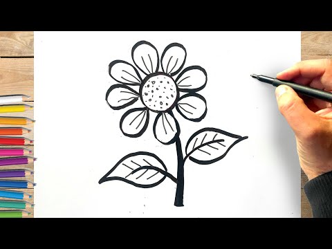Comment dessiner une fleur facilement etape par etape dessin fleur facile