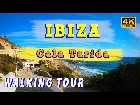 IBIZA: Cala Tarida - Walking Tour (4K Ultra HD 60fps)