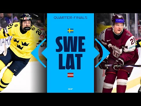 Highlights: Quarter-finals - Sweden vs Latvia | 2026 #WorldJuniors