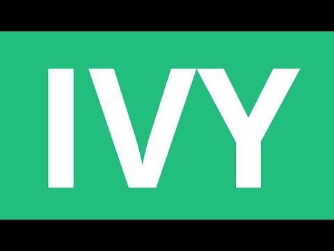 Part of a video titled How To Pronounce Ivy - Pronunciation Academy - YouTube