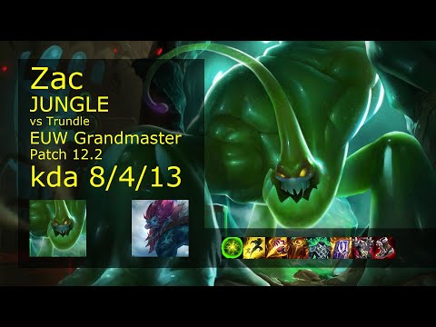 Rank 3 EUW Zac: Jungle vs Trundle