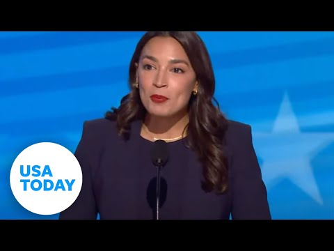 Full speech AOC speaks at 2024 DNC USA TODAY