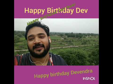 Happy birthday Devendra