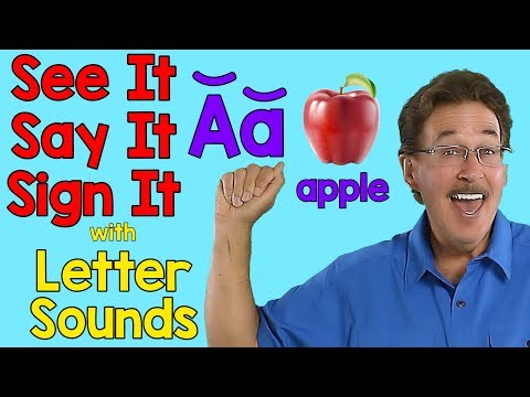 See It, Say It, Sign It | Letter Sounds | ASL Alphabet | Jack Hartmann