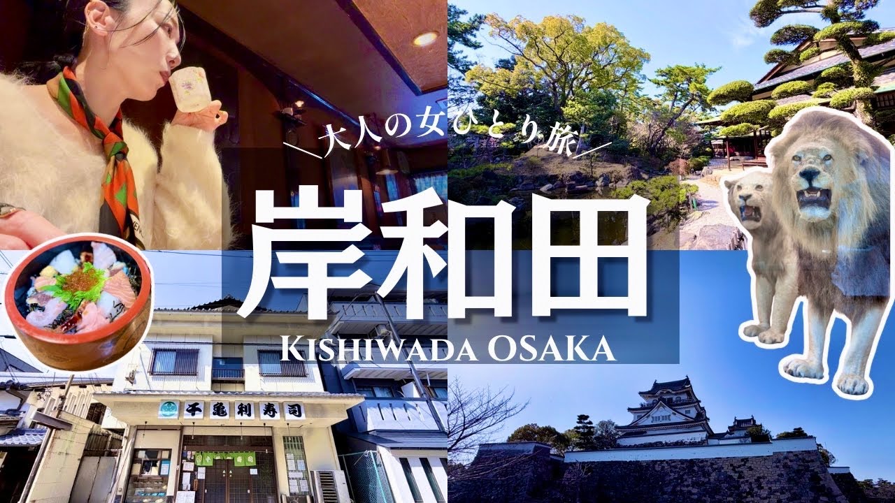 【女一人旅】大阪・岸和田 だんじりだけじゃない。大人の静かな城下町を巡る旅Vlog｜観光/グルメ/旅動画