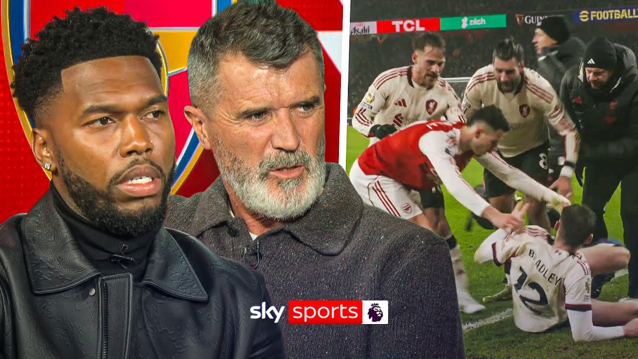 "Worse than disrespectful" | Keane & Sturridge on Gabriel Martinelli & Connor Bradley incident