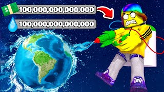 I Cleaned the WORLD with ROBUX.. 🌎💦 (Roblox)