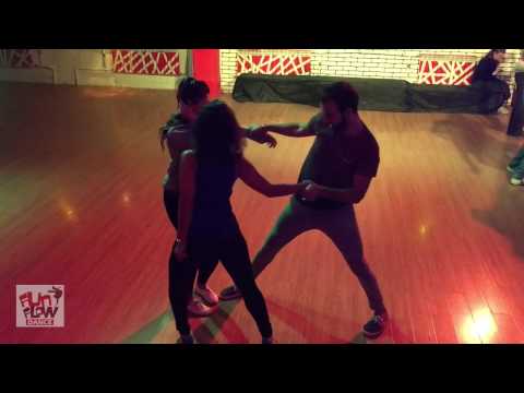 Can you dance salsa with two girls at the same time?? ► Danay, Ozlem & Samuel Funflow