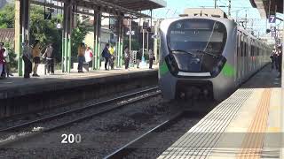 台鐡161次同歩進新竹站後2504次竹北拍472次後區間快 2008次路程景埔心コンテナ場 列車走ると駅放送元音 中壢新站/旧站懐がしい-① 0731 2024