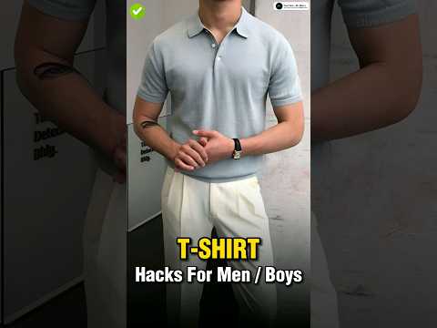 2 T-Shirts Hacks Every Men Should Know ✅ || #shorts #viral