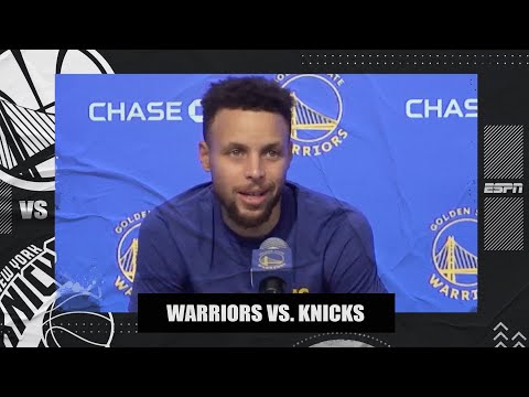 斯蒂芬-庫裡迴應德雷蒙德-格林被罰出場&細數勇士對尼克斯的失誤。 (Steph Curry reacts to Draymond Green's ejection & breaks down the Warriors' mistakes vs. the Knicks)