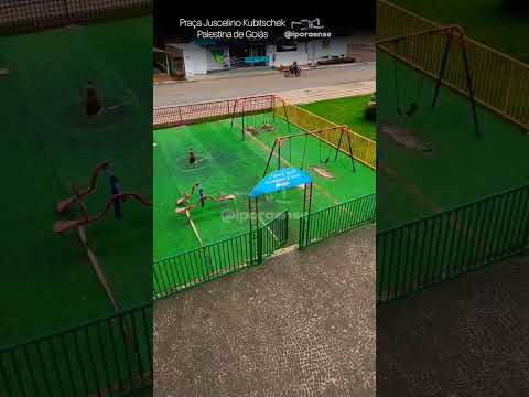 PALESTINA DE GOIÁS, PROJETO VISÃO AÉREA - PRAÇA JUSCELINO KUBITSCHEK.