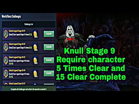Knull Stage 9 complete with Require Character - Marvel Future Fight