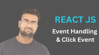 Event handling and Click Event in React js #reactjs #javascript #codetechgyan