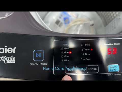 How to use Haier Automatic Washing Machine 100-826S6 | Haier Automatic Washing Machine Settings