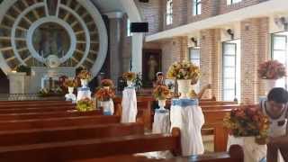 preview picture of video 'Church Decoration: Abalos-Dojillo Nuptial 01.18.15'