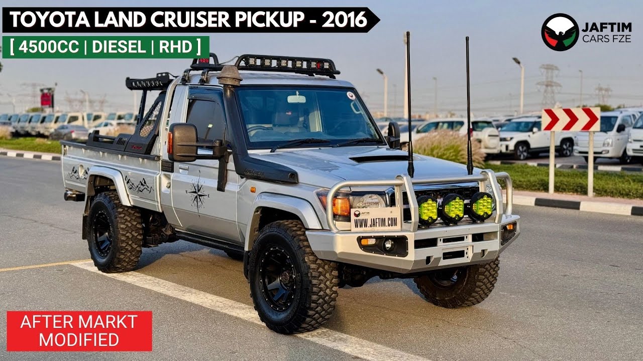 تويوتا لاند كروزر بيك آب AFTER MARKET MODIFIED | 4.5L DIESEL ENGINE | SINGLE CABIN | RHD video