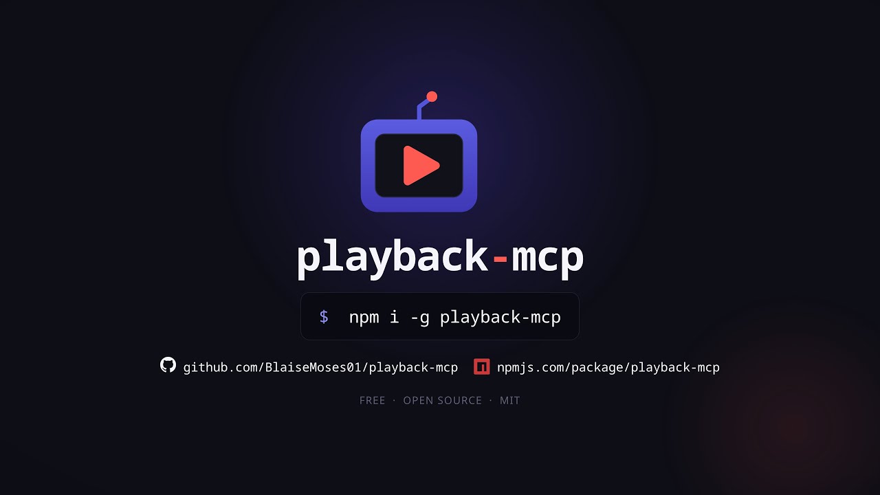Playback MCP demo