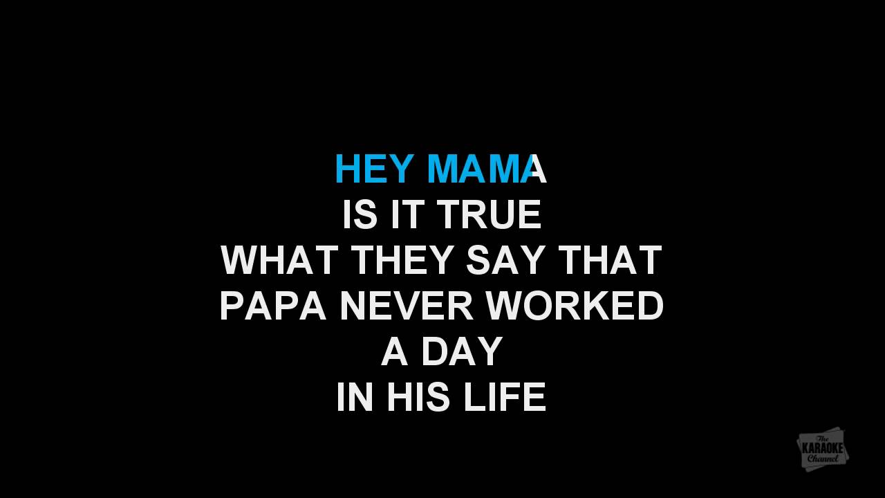 Papa Was A Rollin' Stone in the style of The Temptations karaoke with lyrics