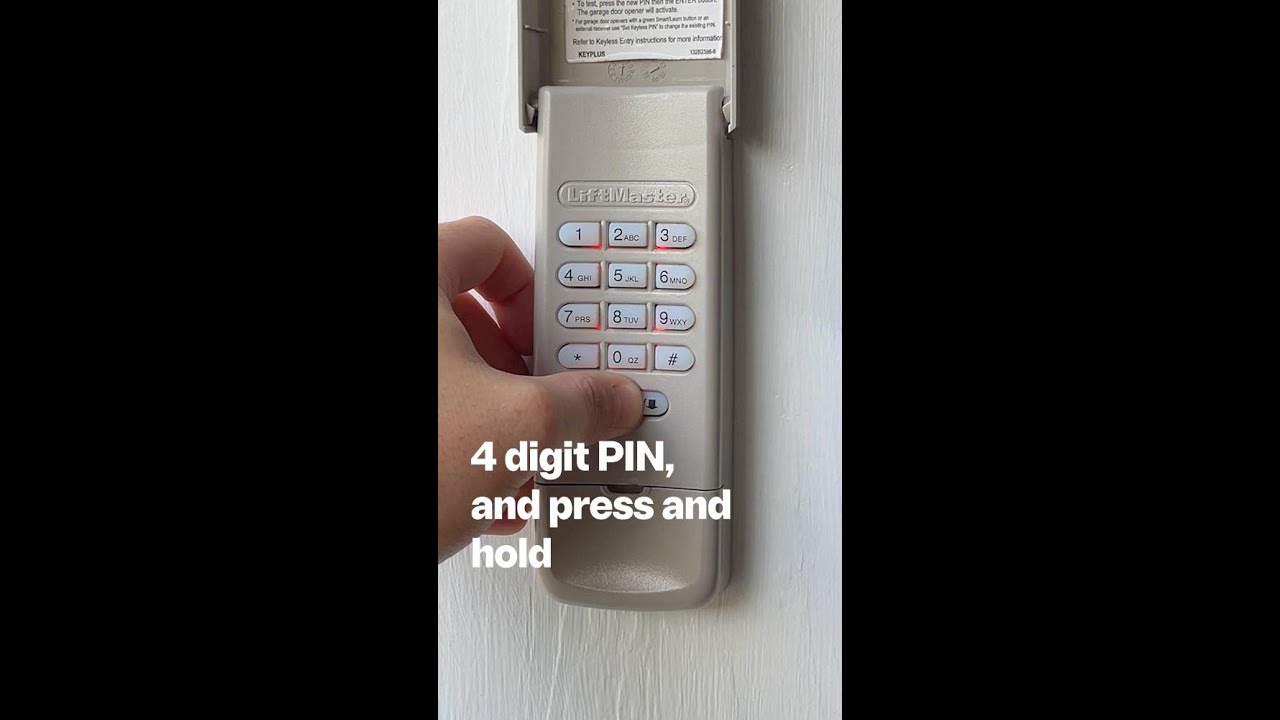 WOW! Reset Your LiftMaster PIN in 10 Seconds! #DIY #DoItYourself #EasyDIY #GarageDoor #GarageDoors