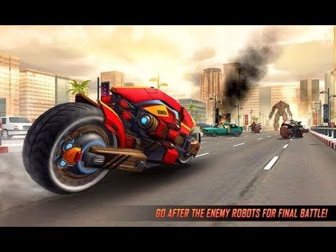 Flying Robot Bike : Futuristic Robot War