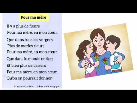 Poésie - Pour ma mère - Maurice CARÊME French Poetry