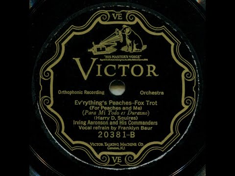 Ev'rything's Peaches (For Peaches and Me)--Irving Aaronson and His Commanders, 1926