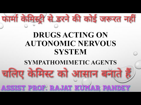 Sympathomimetic Agents| Drug acting on ANS| Pharmaceutical Chemistry| Diploma in Pharmacy 1st Year.