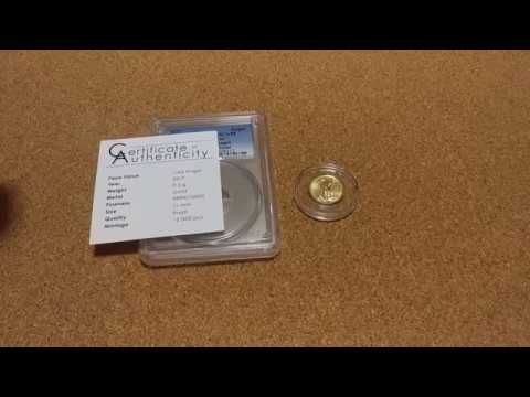 2017 Isle of Man .5 Gram Gold Angel SGS #3