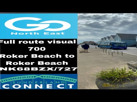 full route visual Sunderland connect 700 Roker Beach to Roker Beach