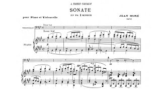 Jean Huré – Cello Sonata in F Sharp Minor