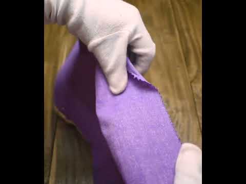 Plain Purple Matka Silk & Khadi Blend 95 GSM Handwoven Fabric — video