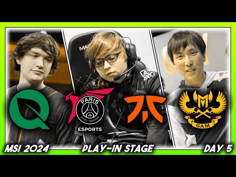 WIND BECOMES LIGHTNING (MSI 2024 CoStreams | Play-In Stage | Day 5: FLY vs PSG ━ FNC vs GAM)