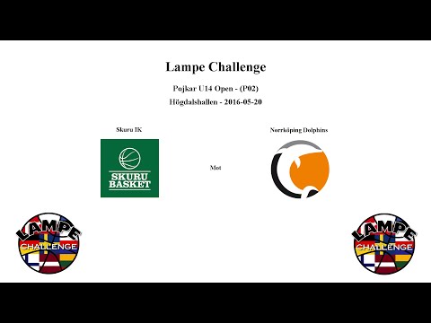Skuru Basket (P02 Open) mot Norrköping Dolphins - LAMPE - 2016-05-20