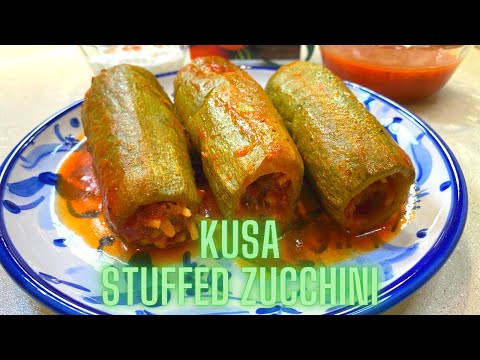 Kusa (stuffed zucchini): كوسا محشي باللحم و الرز
