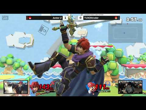 SOS 142 SSBU Winners Finals - Junior Z (Roy) vs TUXI Stroder (Pokmon Trainer / Mario / Falco)