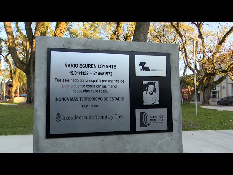 Imágenes de la inauguración del Circuito de Memoria en Treinta y Tres