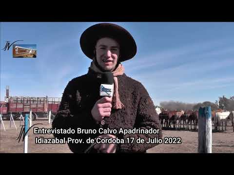 Bruno Calvo Apadrinador de Los Cisnes Córdoba - Jineteada en Idiazabal 17 Julio 2022 Córdoba